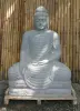 Artikelbild 1 des Artikels “Sitzender Buddha aus Flussstein in Bhumisparsha - Geste des Berührens der Erde. 120 cm Höhe. einzigartige Version “